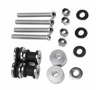 Aumotop Kit de Respaldo Desmontable para Motocicleta, Impermeable, Resistente Al óxido para FLSTC FXSTSB FXSTS FXSTC FLSTF 1984-1999 Entusiastas del Turismo, Acabado en Metal Cromado