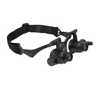 Aumotop Lupa de Binocular con Luces LED Duales + 8 Lentes 10X 15X 20X 25X para Entusiastas de la Joyería y Reparación Relojes Batería Litio LR2025
