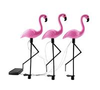 Aumotop Luz LED para Césped con Forma de Flamenco, Lámpara de Jardín con Energía Solar 3 en 1 para Uso en Patio Trasero y Patio, Resistente Al Agua y Primera Calidad