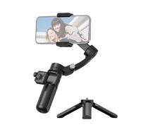 Aumotop M02 AI Kit Estabilizador de Cardán para Teléfono de 3 Ejes Control Gestos Antivibración para Vlog con Mini Trípode Control Remoto, máx. Carga útil 280 G, Teléfonos y (M02)
