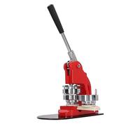 Aumotop Máquina Prensadora de Botones para Hacer Insignias Suministros para Hacer Botones Fáciles de Usar con 100 Piezas Elecciones Campaña Fabricante Acero Inoxidable Eventos Políticos (58mm)