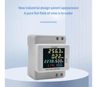 Aumotop Medidor de Energía Monofásico Digital Funcionalidad 6 en 1 para Monitor de Uso Electricidad Doméstica 1 * Medidor Electricidad