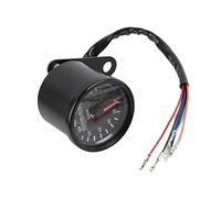 Aumotop Medidor de Velocímetro Odómetro de Motocicleta con Retroiluminación LED Universal para una Medición Precisa Datos para la Mayoría las Motocicletas DC 12V (cara negra)