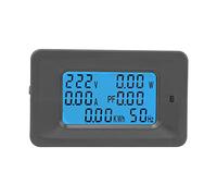 Aumotop Medidor de Voltaje 6 en 1 con Pantalla LCD para Aplicaciones Industriales, Panel de Monitor EnergíA 100 A con Precisión Voltaje, Precisión Corriente para Trabajadores Fábrica