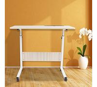 Aumotop Mesa para Computadora Portátil Junto a la Cama, Diseño de Pared, Escritorio Que Ahorra Espacio para Ver Televisión (Color Arce Blanco)