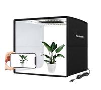 Aumotop Modificador de Iluminación Fotográfica para Fotografía de Artículos Pequeños, Caja Suave Portátil Fácil Montar con Luz LED Incorporada y Fondos 12 Colores, Vendedores en Línea