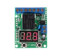 Aumotop Módulo de Kit de Contador DC12V con Función Temporizador, Placa Circuito Controlador Rango Conteo 0~999 para Aplicaciones Industriales, Material PCB