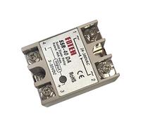 Aumotop Módulo de relé de Estado Sólido 40A Altamente Confiable para Controlador Temperatura PID, EMI Reducido, Conmutación Rápida, 1 Paquete