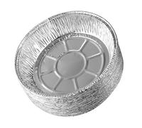 Aumotop Moldes para Pasteles de Papel de Aluminio Grado Alimenticio, 50 Piezas, Platos Aluminio 9 Pulgadas para Freidoras Aire, Herramientas Cocina Reciclables Cocinar Comidas Deliciosas, Adecuadas