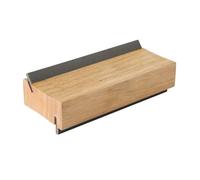 Aumotop Muspor Guitarra Fret End Dressing File Madera de Olivo Herramienta Luthier de 90 Grados para Desbarbar Trastes Coronación, Bajo Guitarra para Profesionales Color Madera Natural