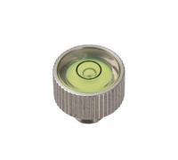 Aumotop Nivel de Burbuja de Tornillo Universal, Herramienta Equilibrio Fotografía Instalación Tornillo 1/4 Pulgadas, Nivel Horizontal Acero Inoxidable Ligero