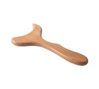 Aumotop Paleta de Masaje para de Tejidos Blandos, Herramienta Gua Sha para Alivio Muscular y Mejora del Flujo Sanguíneo, Madera Haya 11,4 * 6,3 * 0,7 Pulgadas