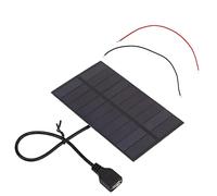 Aumotop Panel Solar de Silicio Monocristalino de 1,5 W con Interfaz USB Mini Paneles Solares Flexibles Bricolaje para Proyectos Al Aire 138 X 82 Mm