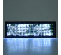 Aumotop Pantalla de Credencial LED China de 4 Caracteres con Almacenamiento 750 Caracteres en Inglés para Restaurantes Alta Gama y Atracciones Turísticas Amarillo (Blanco)