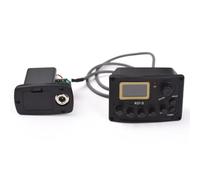 Aumotop Pastilla de Guitarra Acústica Ecualizador de Efectos Sonido Versátil para Guitarristas Madera Función Micrófono Incorporada, Accesorios Guitarra Clásica Negro 1 Juego para Puesta en Escena