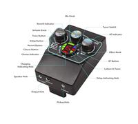 Aumotop Pastilla de Guitarra Micrófono de Bobina Magnética Versátil Pastilla Resonancia Acompañamiento BT para Guitarras Clásicas Acústicas Accesorios para Instrumentos Madera