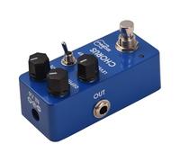Aumotop Pedal de Efectos de Coro Analógico para Guitarra Eléctrica Efector Coro Vintage Profundo para Tono Rico Aleación Aluminio Azul