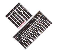 Aumotop Pegatinas de Teclado Esmeriladas Mate, 2 uds., Pegatinas Decorativas Duraderas para Teclas en Inglés para Teclado de Computadora Escritorio General