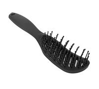 Aumotop Peine de Cepillo de Masaje Nailon con Diseño Curvo Duradero e Inodoro para Peinar el Cabello 9.3x1.7x1.2in (Negra)
