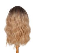 Aumotop Peluca Ondulada Rubia, Peluca Sintética Resistente Al Calor para Uso Diario de Mujeres, de Pelo Largo y Rizado Sexy para Fiesta Cosplay, Material (LC278-1)