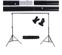 Aumotop Photo Studio Kit de Barra Transversal de Soporte Fondo 1,2 X, Soporte Ajustable para Cámara, Abrazadera Metal para Accesorios Digitales, Trípode Portátil Moda