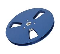 Aumotop Placa Abridora de Carrete de Cinta Vacía Universal 1/4 y 7 Pulgadas para Reproductores Cinta Sonido, Pieza la Máquina con Apertura 3 Orificios Aleación Aluminio (Azul)