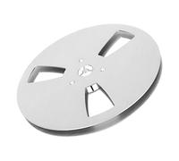 Aumotop Placa Abridora de Carrete de Cinta Vacía Universal 1/4 y 7 Pulgadas para Reproductores Cinta Sonido, Pieza la Máquina con Apertura 3 Orificios Aleación Aluminio (Plata)