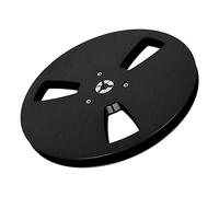 Aumotop Placa Abridora de Carrete de Cinta Vacía Universal 1/4 y 7 Pulgadas para Reproductores Cinta Sonido, Pieza la Máquina con Apertura 3 Orificios Aleación Aluminio (Negro)