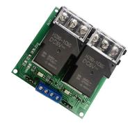 Aumotop Placa de Módulo de relé Grado Industrial, Módulo Disparo bajo 2 Canales para Sistemas Control, CC 30 V 30 A, 5 V/12/24 (Aumotop0utq962w78-2-5)
