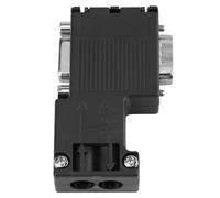 Aumotop PLC 6ES7 972-0BB12-0XA0 Conector de Bus DP con Fuerte Compatibilidad Electromagnética para de Automatización Fabricación, 1 Paquete Conector ABS Negro para Bus Campo Proceso