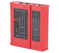 Aumotop Probador de Cables de Red RJ45 RJ11 Ethernet LAN Herramienta Prueba para Pruebas Cables, Modelo Escaneo Automático para Cruces Cortos Abiertos, Sección Desmontable, Aplicable Profesionales TI