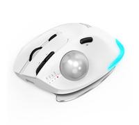 Aumotop Ratones de Computadora RGB Inalámbricos de Modo Triple con ángulo Mouse Ajustable para Tareas Oficina y Diseño Gráfico Base Aleación Aluminio (Blanca)