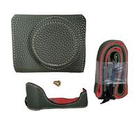 Aumotop Reemplazo de Funda de Cámara Estilo Retro con Correa Hombro Inferior Que Se Abre para Cámara G7 X Mark II, Acceso Completo a la Pantalla Abatible y Botones, Ideal para Creadores Contenido,