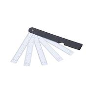 Aumotop Regla de Escala Multifunción en Forma de Abanico con Múltiples Escalas, Regla Abanico Dibujo Plegable y Flexible, Duradera y Portátil para Diseñadores Moda, 7,9 Pulgadas
