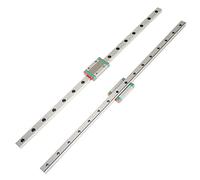 Aumotop Riel Deslizante Lineal Ligero Pequeño, 2 uds., 400mm de Longitud, para Equipos Pequeños, Acero para Rodamientos