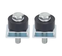 Aumotop Ruedas de Rodillos para Carro de Acero Inoxidable, Conjunto Límite Duradero para Canales Puntal 1-5/8 Pulgadas, Fácil Instalación Carros Manuales, Juego 2 Piezas