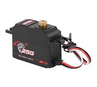 Aumotop Servo Digital de Engranaje de Metal Duradero Alta Eficiencia para Modelo Barco Coche RC, Servo Engranaje Metal 25 G para 1/12 RC, Negro