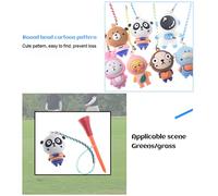 Aumotop Soporte de Correa para Colgar Camisetas de Golf Goma Dibujos Animados para Hombres, Mujeres y Niños, Anillo en T Colorido Antipérdida con Estable Buenos Tiros Conductor (#1)