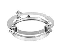 Aumotop Soporte de Montaje Redondo para Faros LED de Acero Inoxidable, Fijador Duradero para, Soporte Liviano Faros Automóvil una Fácil Instalación y Alivio Vibraciones