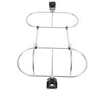 Aumotop Soporte Doble para Guardabarros de Barco, Resistente Al Agua, Estante Plegable de Acero Inoxidable 304 para Guardabarros Marino 7 Pulgadas