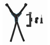 Aumotop Soporte para Casco para Cámara de Acción Soporte Duradero la Barbilla Entusiastas de los Deportes Al Aire Libre con Clamp/Holder Teléfono Motocicleta // Adecuado Buscadores Emociones