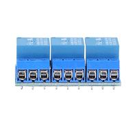 Aumotop Tablero de Relés de 3 Canales Alto Voltaje con Aislamiento Optoacoplador para Necesidades Activación Flexibles para Entusiastas la Automatización del Hogar (5v (compatible con 3.3V))