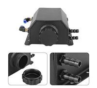 Aumotop Tanque de Depósito de Desbordamiento Refrigerante Aluminio 1 Litro para Coche Universal, Negro, Capacidad 1 Litro, Fácil Instalación, Apto para Todos los Vehículos