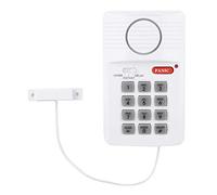 Aumotop Teclado de Seguridad para el Hogar Botón de Pánico Configuración Instantánea/Timbre/retardo para Puertas No Requiere Cableado Blanco 5,2 * 3,1 * 1,4 Pulgadas