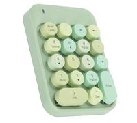 Aumotop Teclado Numérico Inalámbrico AK18, Botón de Silencio, Batería de Larga Duración, Tecla Retroceso para Win7/Win8/Win10, Ideal para Contables y Jugadores (Sueño Verde)