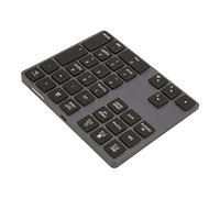 Aumotop Teclado Numérico Inalámbrico de Aleación de Aluminio Mini Teclado Numérico 34 Teclas Retroiluminado 7 Colores para, para Operativo, Computadora Portátil