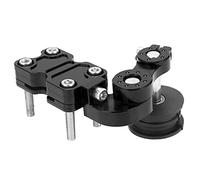 Aumotop Tensor de Cadena de Motocicleta Ajustador Automático Rendimiento Duradero para Vehículos Todo Terreno ATV Dirt Bike, Aleación Aluminio + Material Goma (Negro)