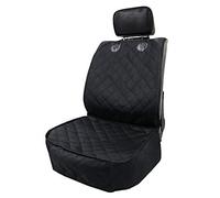 Aumotop Tirol Funda para Asiento Delantero para Mascotas, Tela Oxford Negra Impermeable, Fácil de Instalar y Limpiar Perros y Gatos