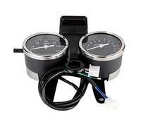 Aumotop Velocímetro de Motocicleta de Rendimiento Mejorado, Cuentakilómetros, Tacómetro para GN125, Retroiluminación Antideslumbrante, Conector 12 V, Lente Transparente