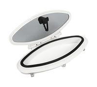 Aumotop Ventana de Portillo Ovalada para Barco, Portillo Marino Duradero de Acero Inoxidable para Barco, Yate, RV